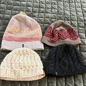 Lot of 4 Women’s Winter Beanies: Pistil, Turtle Fur & Hornytoad